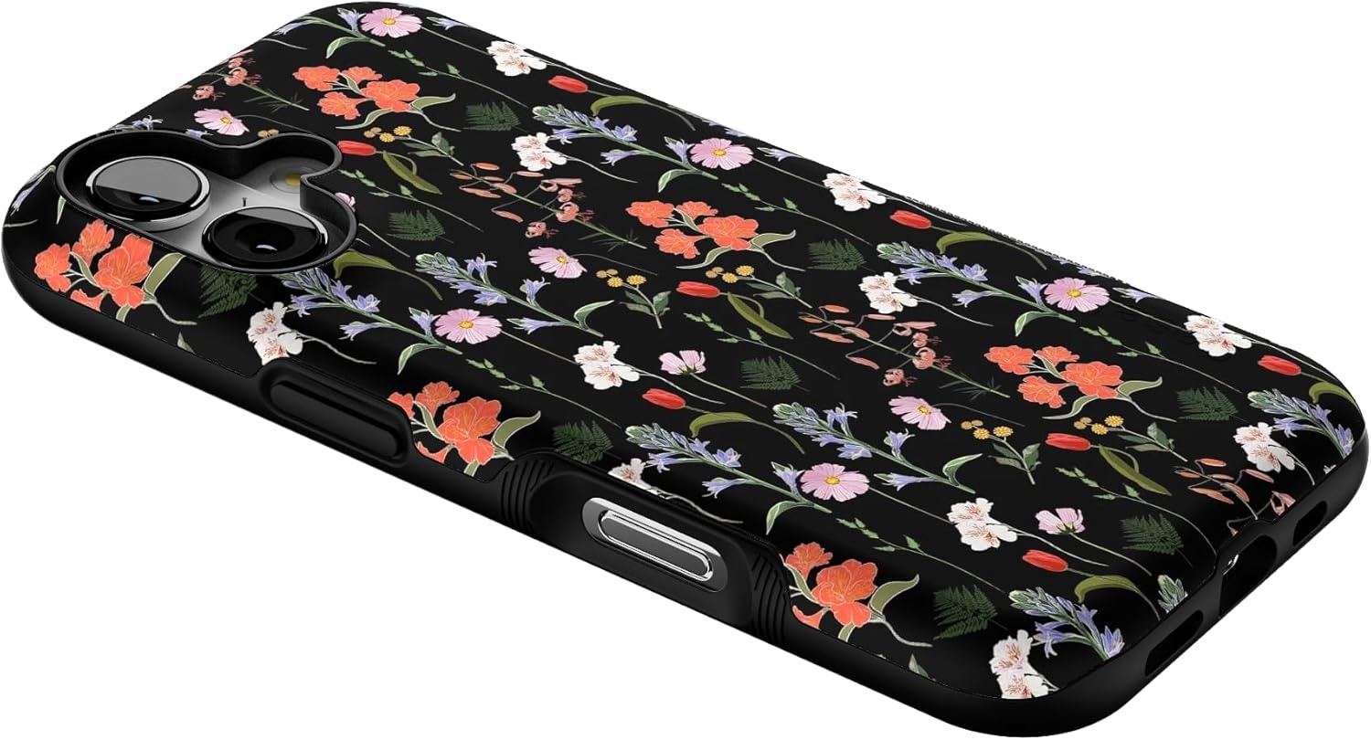 image:imageCasely iPhone 17 Case Starfish Wishes Coral Pink Shimmer Bold Protective Design MagSafe Compatible DesignSecret Garden Mixed Floral