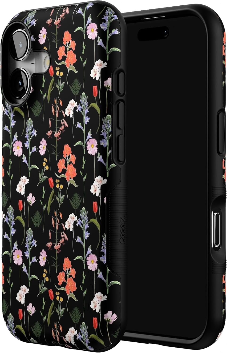 image:imageCasely iPhone 17 Case Starfish Wishes Coral Pink Shimmer Bold Protective Design MagSafe Compatible DesignSecret Garden Mixed Floral