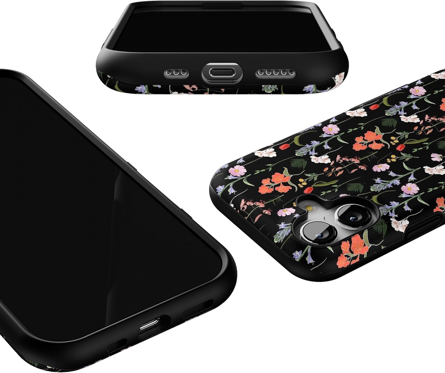 image:imageCasely iPhone 17 Case Starfish Wishes Coral Pink Shimmer Bold Protective Design MagSafe Compatible DesignSecret Garden Mixed Floral