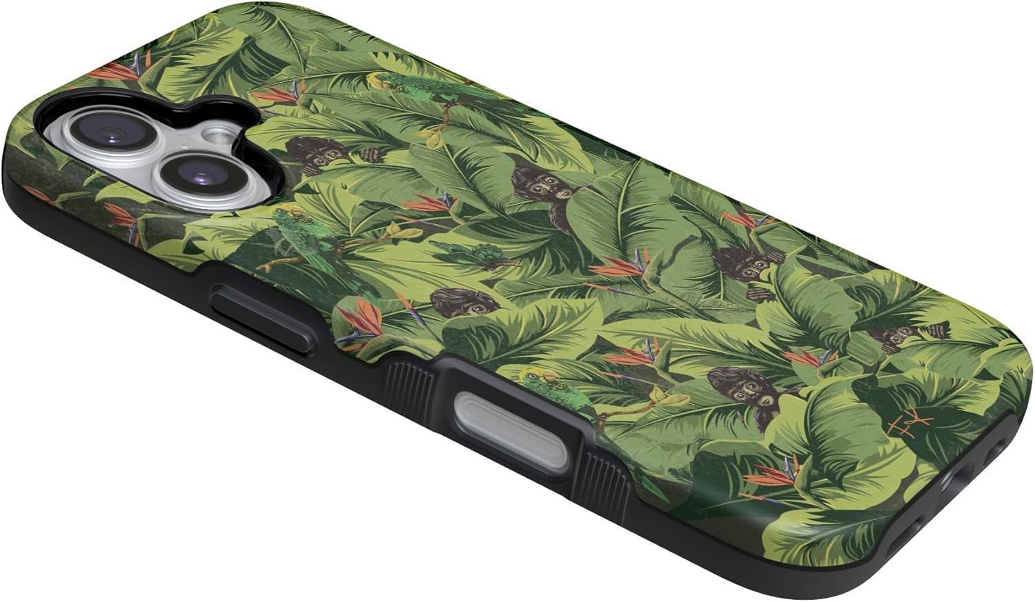 image:imageCasely iPhone 17 Case Starfish Wishes Coral Pink Shimmer Bold Protective Design MagSafe Compatible DesignSneaky Monkeys Frida Kahlo Jungle Floral