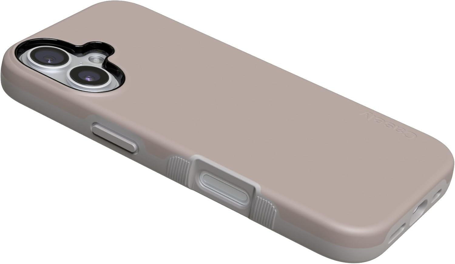 image:imageCasely iPhone 17 Case Starfish Wishes Coral Pink Shimmer Bold Protective Design MagSafe Compatible DesignTaupe on Nude