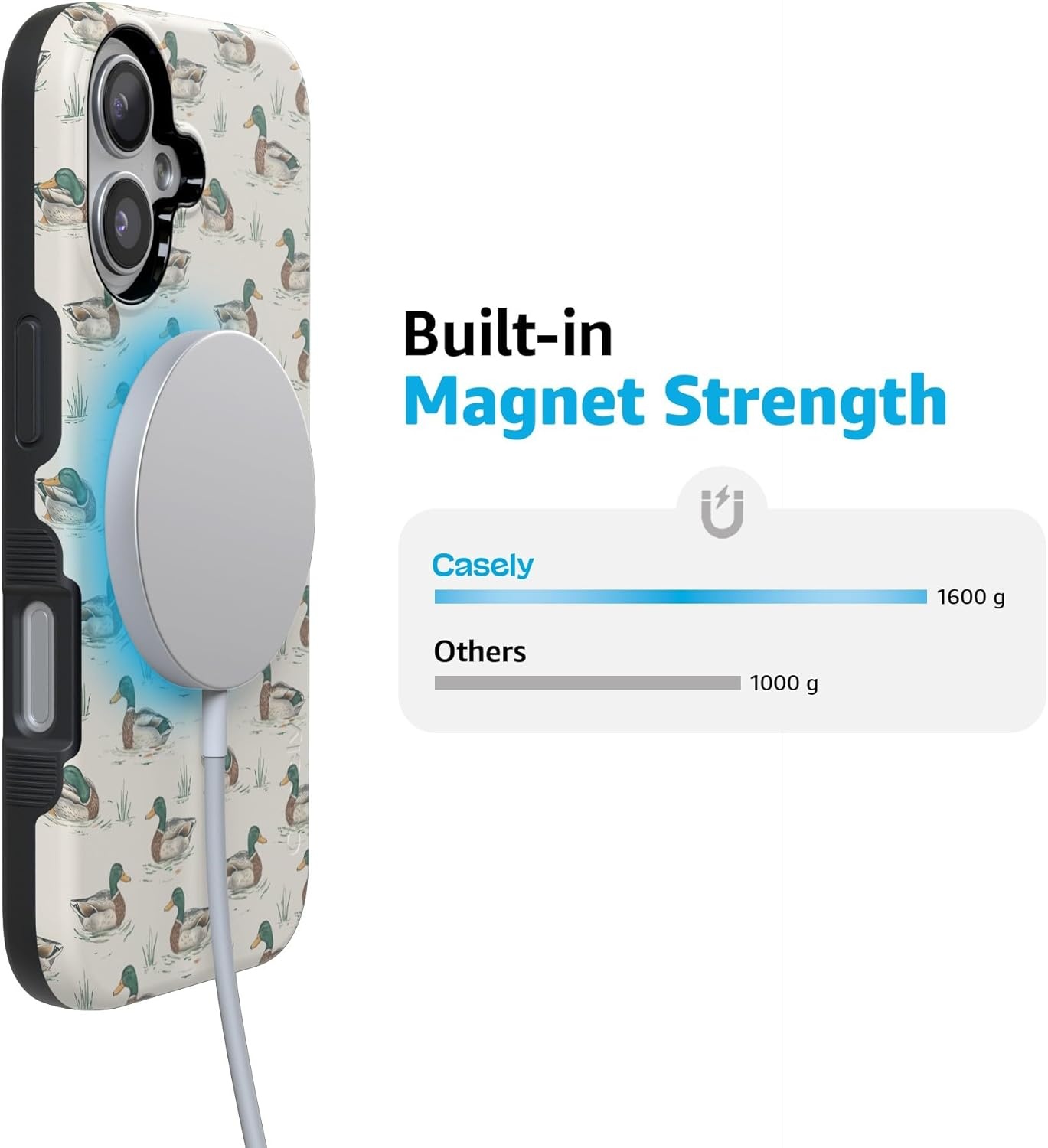 image:imageCasely iPhone 17 Case Starfish Wishes Coral Pink Shimmer Bold Protective Design MagSafe Compatible DesignThe Boyfriend Collection Mallard Co