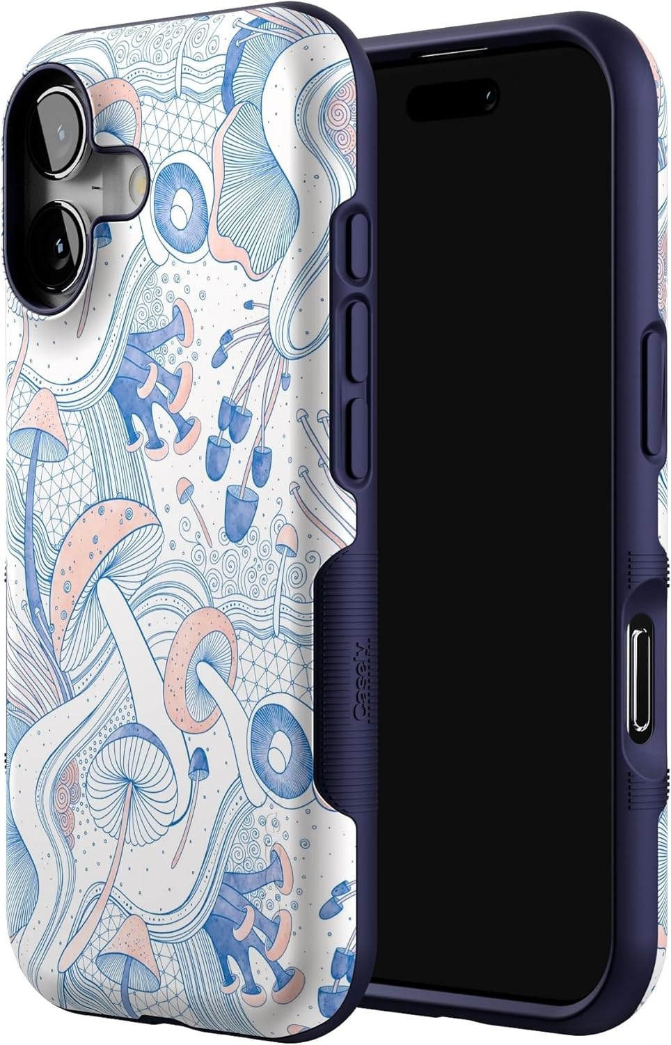 image:imageCasely iPhone 17 Case Starfish Wishes Coral Pink Shimmer Bold Protective Design MagSafe Compatible DesignThe Fun Guy Enchanted Forest Mushroom Floral
