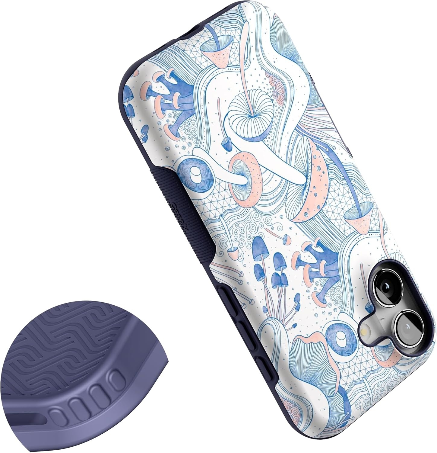 image:imageCasely iPhone 17 Case Starfish Wishes Coral Pink Shimmer Bold Protective Design MagSafe Compatible DesignThe Fun Guy Enchanted Forest Mushroom Floral
