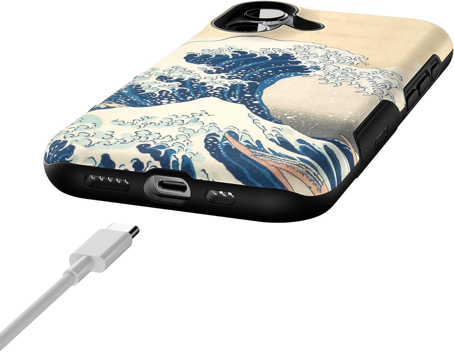 image:imageCasely iPhone 17 Case Starfish Wishes Coral Pink Shimmer Bold Protective Design MagSafe Compatible DesignThe Great Wave The Met Museum