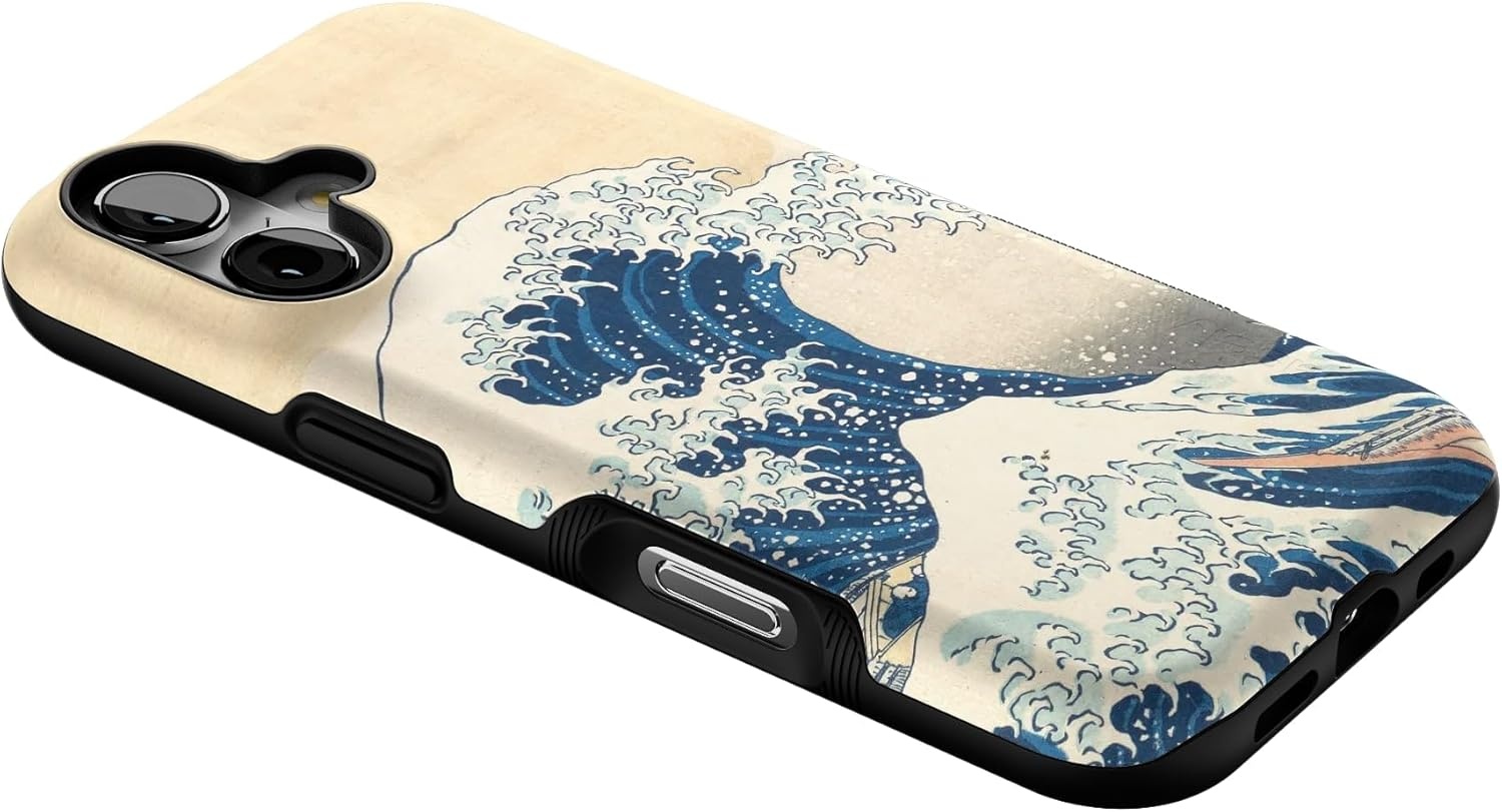 image:imageCasely iPhone 17 Case Starfish Wishes Coral Pink Shimmer Bold Protective Design MagSafe Compatible DesignThe Great Wave The Met Museum