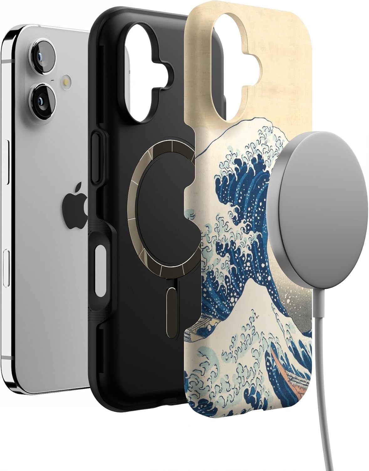 image:imageCasely iPhone 17 Case Starfish Wishes Coral Pink Shimmer Bold Protective Design MagSafe Compatible DesignThe Great Wave The Met Museum
