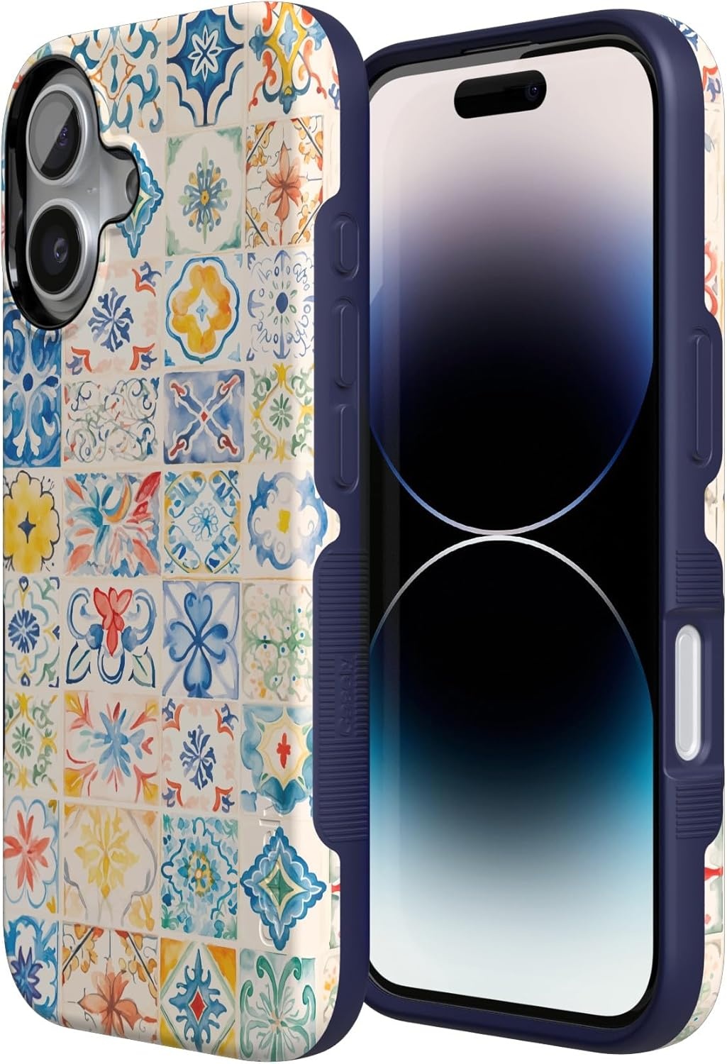 image:imageCasely iPhone 17 Case Starfish Wishes Coral Pink Shimmer Bold Protective Design MagSafe Compatible DesignTuscan Tiles Dolce Vita