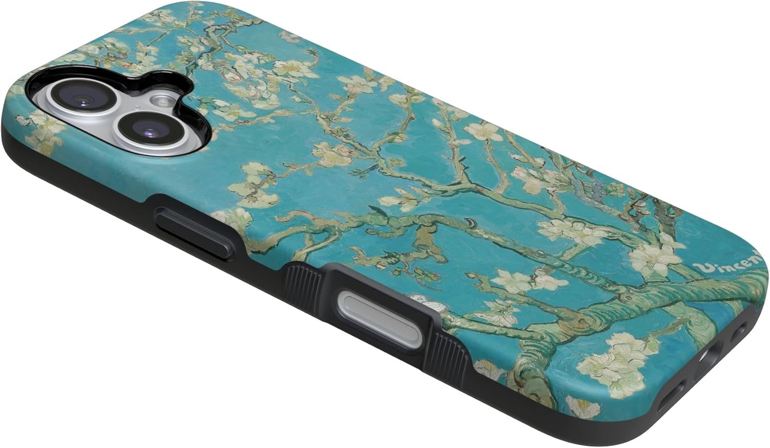 image:imageCasely iPhone 17 Case Starfish Wishes Coral Pink Shimmer Bold Protective Design MagSafe Compatible DesignVan Gogh Almond Blossom Floral