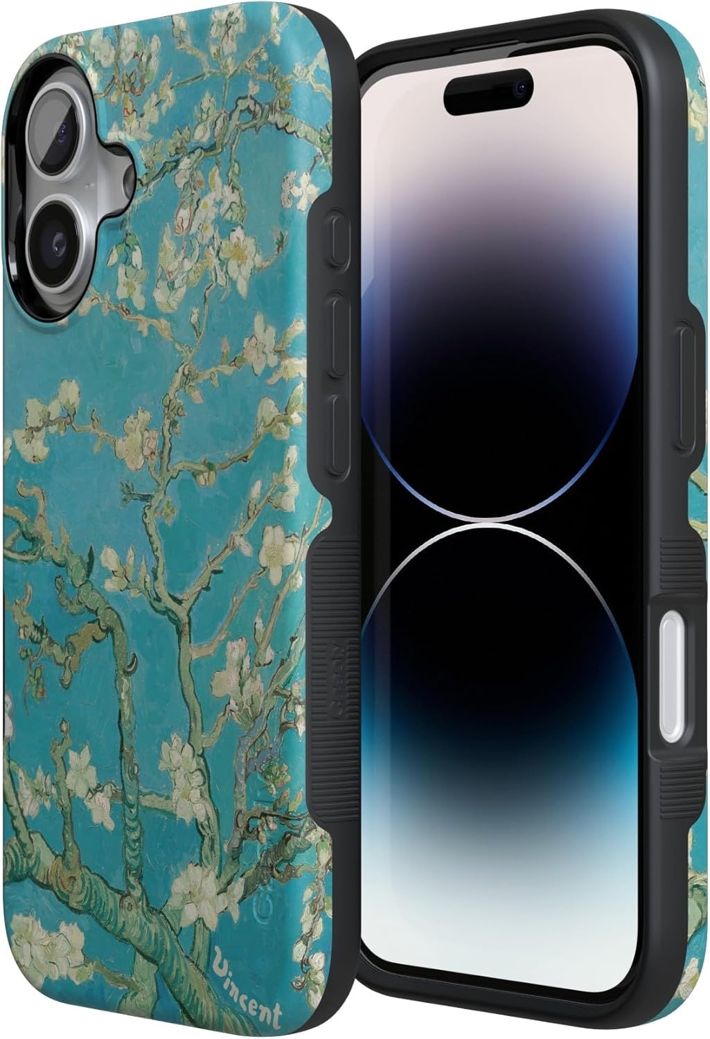 image:imageCasely iPhone 17 Case Starfish Wishes Coral Pink Shimmer Bold Protective Design MagSafe Compatible DesignVan Gogh Almond Blossom Floral