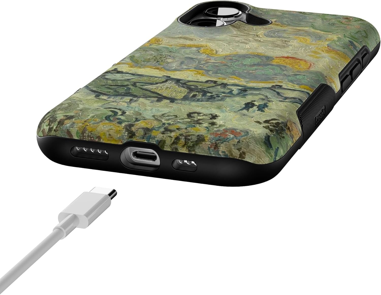 image:imageCasely iPhone 17 Case Starfish Wishes Coral Pink Shimmer Bold Protective Design MagSafe Compatible DesignVan Gogh Reminiscence of Vincent