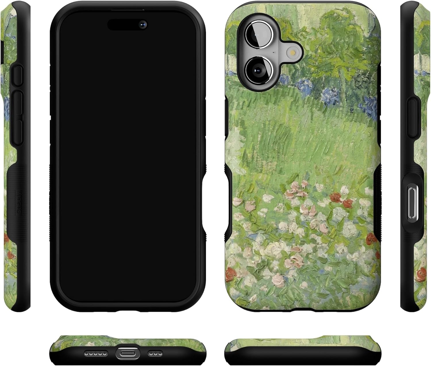 image:imageCasely iPhone 17 Case Starfish Wishes Coral Pink Shimmer Bold Protective Design MagSafe Compatible DesignVan Gogh Vincents Admired Garden