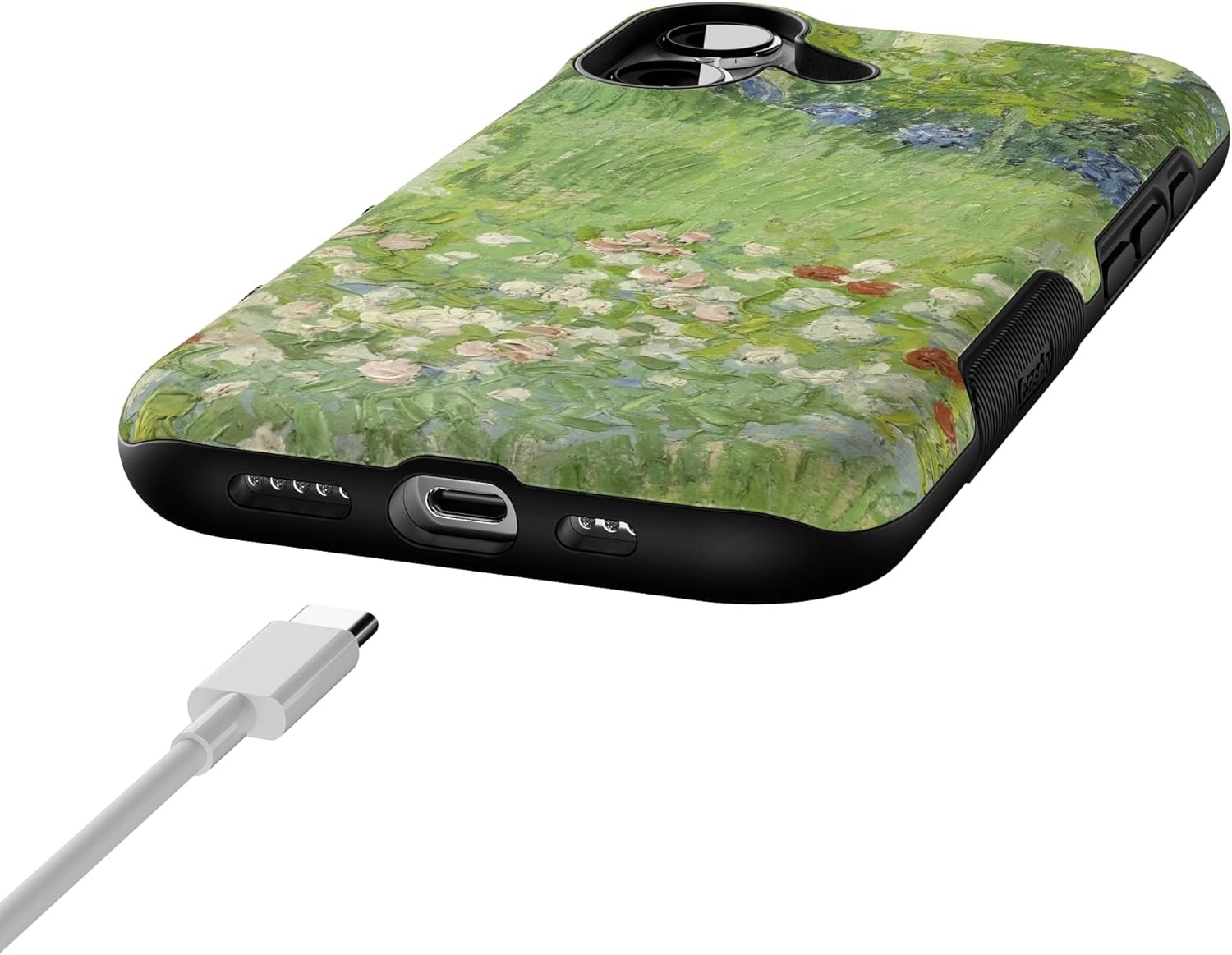 image:imageCasely iPhone 17 Case Starfish Wishes Coral Pink Shimmer Bold Protective Design MagSafe Compatible DesignVan Gogh Vincents Admired Garden