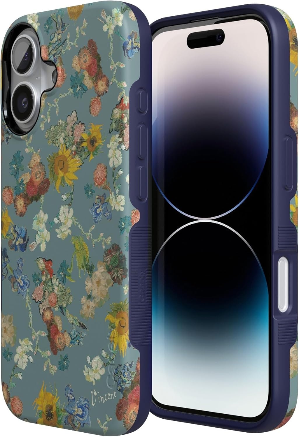 image:imageCasely iPhone 17 Case Starfish Wishes Coral Pink Shimmer Bold Protective Design MagSafe Compatible DesignVan Gogh Vincents Flowers