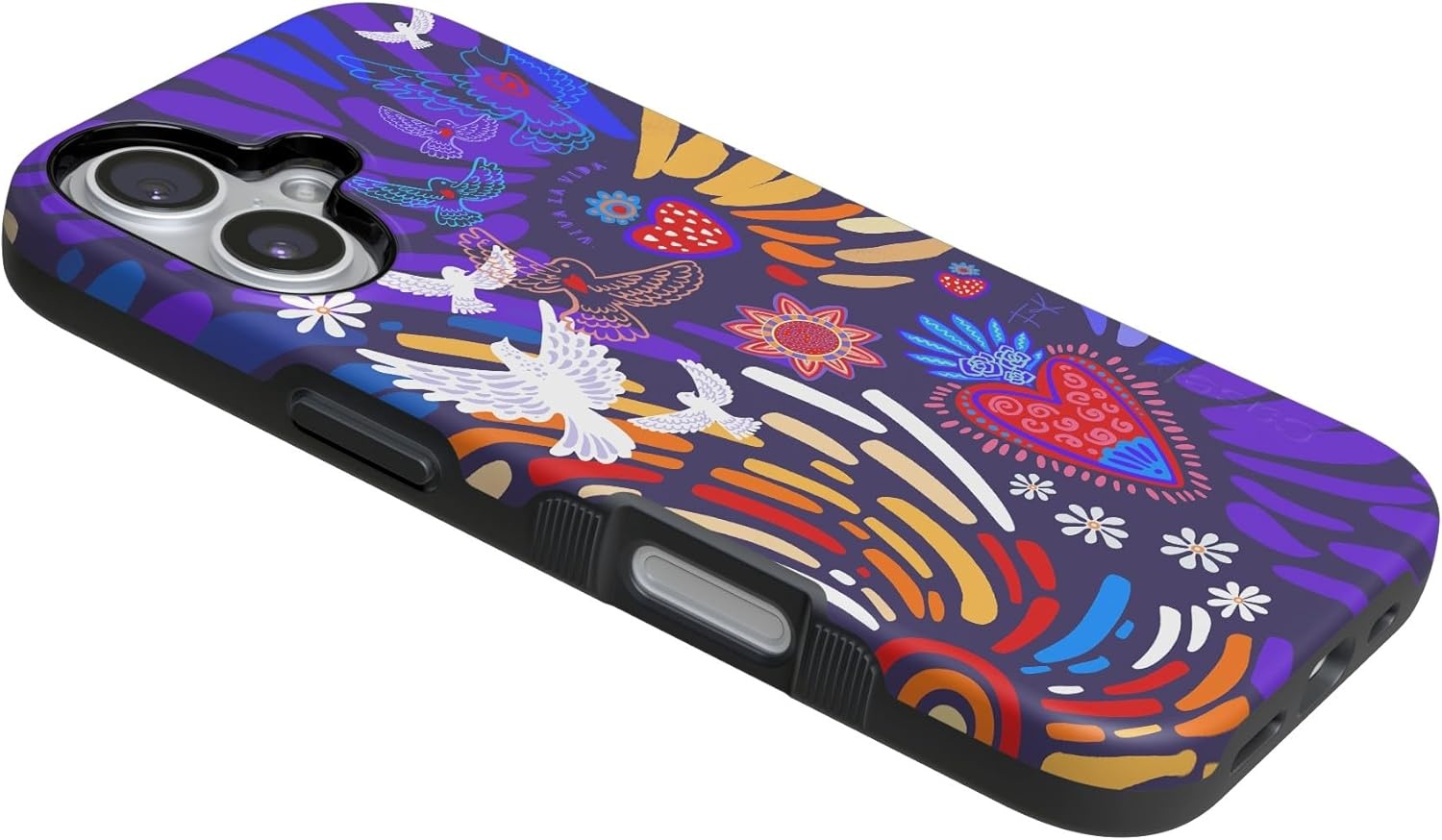 image:imageCasely iPhone 17 Case Starfish Wishes Coral Pink Shimmer Bold Protective Design MagSafe Compatible DesignViva La Vida Frida Kahlo Collage