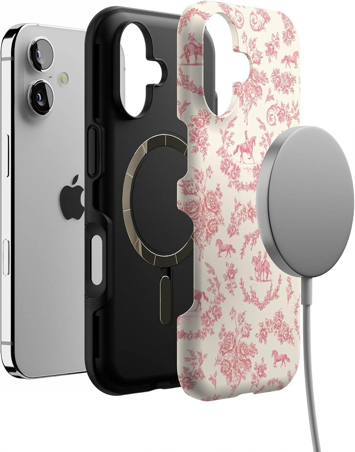 image:imageCasely iPhone 17 Case Starfish Wishes Coral Pink Shimmer Bold Protective Design MagSafe Compatible DesignWestern Bloom Jenna Palek x Casely