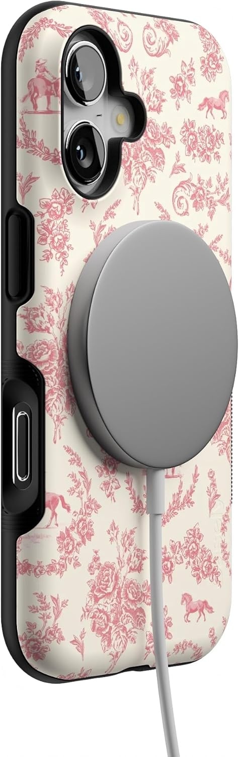 image:imageCasely iPhone 17 Case Starfish Wishes Coral Pink Shimmer Bold Protective Design MagSafe Compatible DesignWestern Bloom Jenna Palek x Casely