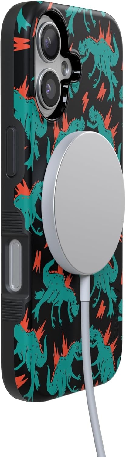 image:imageCasely iPhone 17 Case Starfish Wishes Coral Pink Shimmer Bold Protective Design MagSafe Compatible DesignYoure Dinomite Green Dinosaur