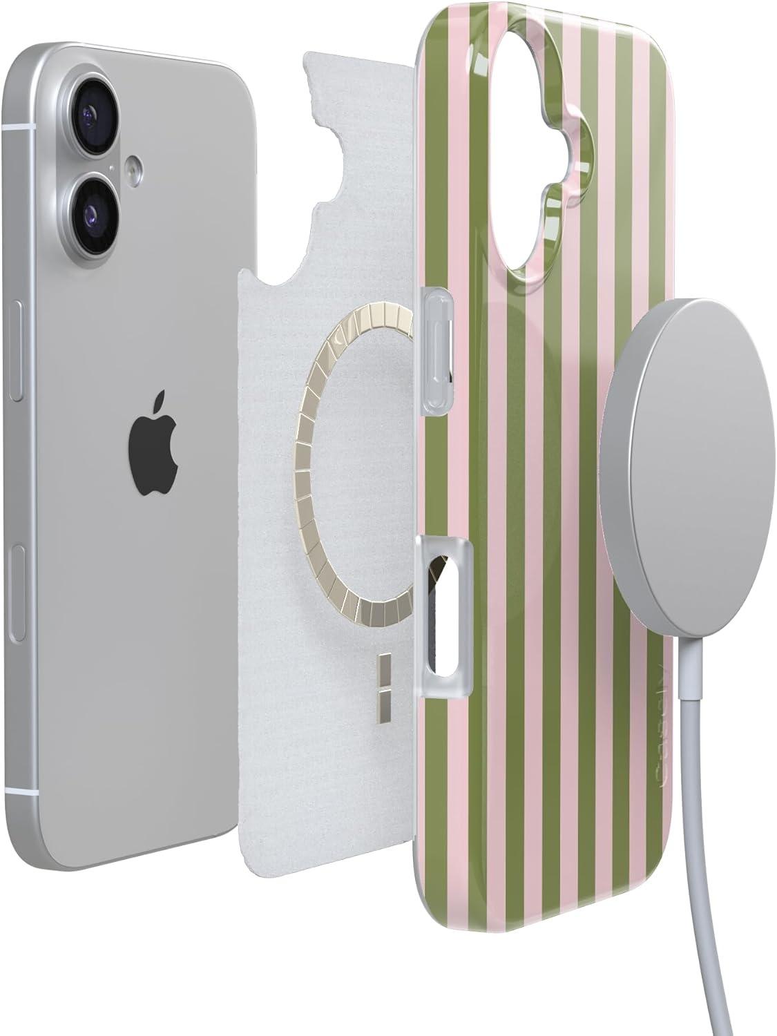image:imageCasely iPhone 17 Case Summer Stripes Sunday Best Compatible with MagSafe Classic Ultra Thin Design
