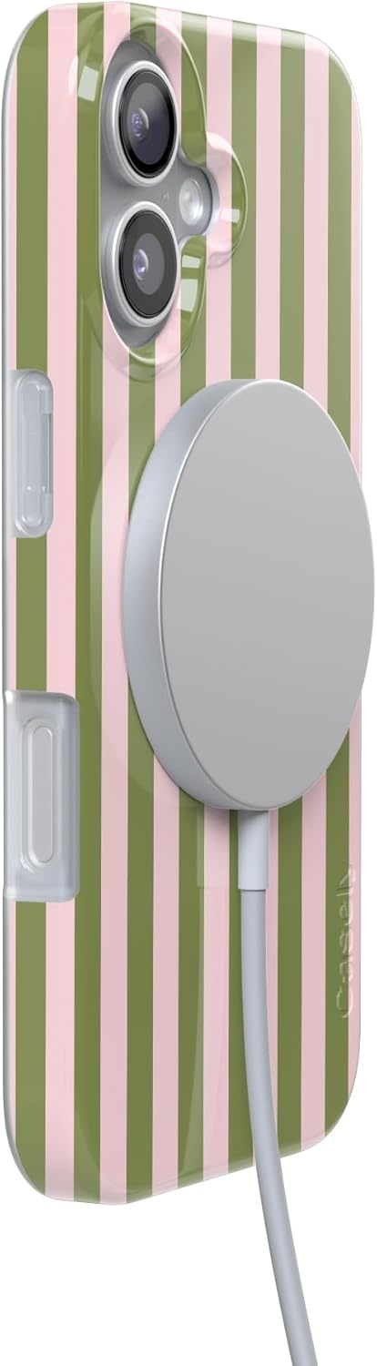 image:imageCasely iPhone 17 Case Summer Stripes Sunday Best Compatible with MagSafe Classic Ultra Thin Design