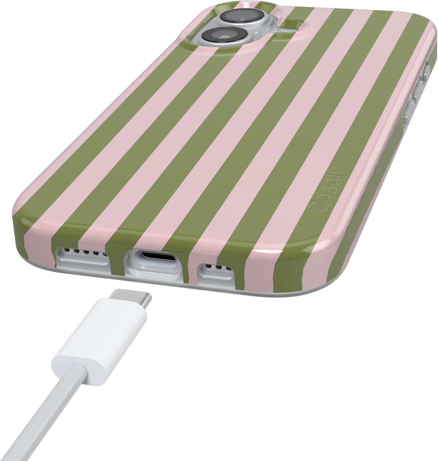 image:imageCasely iPhone 17 Case Summer Stripes Sunday Best Compatible with MagSafe Classic Ultra Thin Design