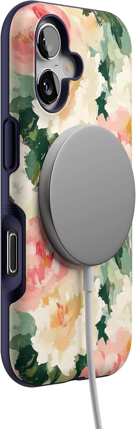image:imageCasely iPhone 17 Case The Garden Room Painted Petals Bold Protective Design Compatible with MagSafe
