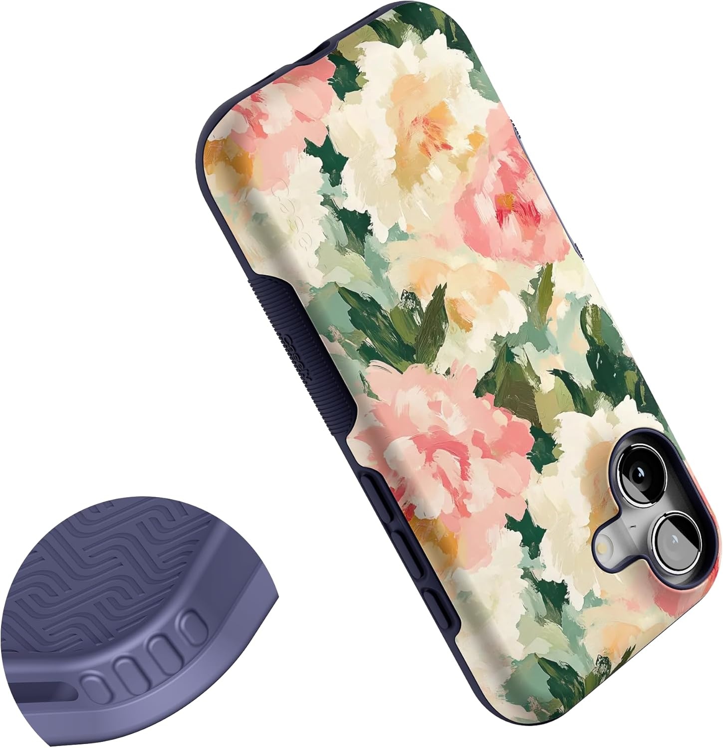 image:imageCasely iPhone 17 Case The Garden Room Painted Petals Bold Protective Design Compatible with MagSafe