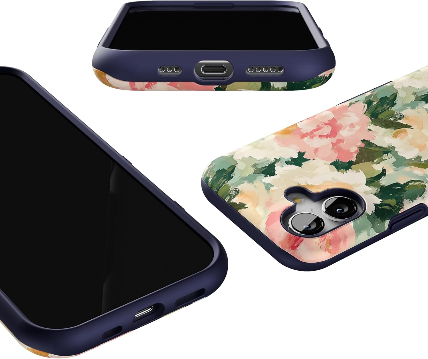 image:imageCasely iPhone 17 Case The Garden Room Painted Petals Bold Protective Design Compatible with MagSafe