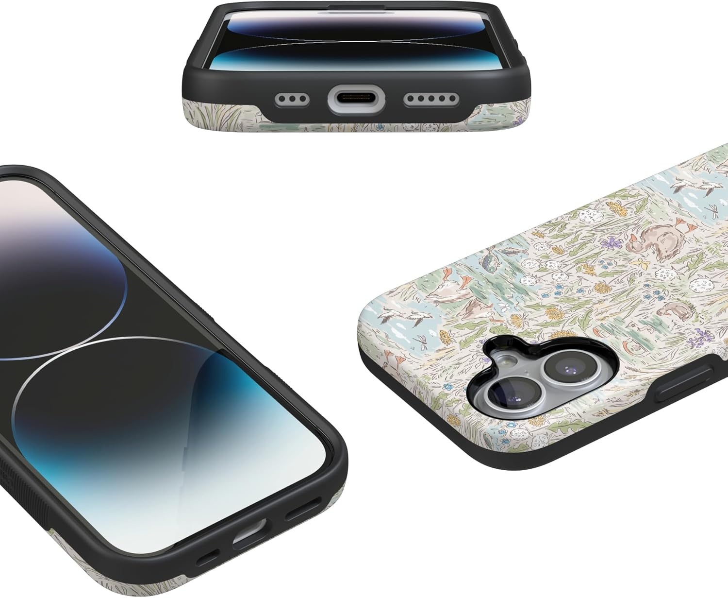 image:imageCasely iPhone 17 Case The Waddle Path Duck Pond Bold Protective Design Compatible with MagSafe