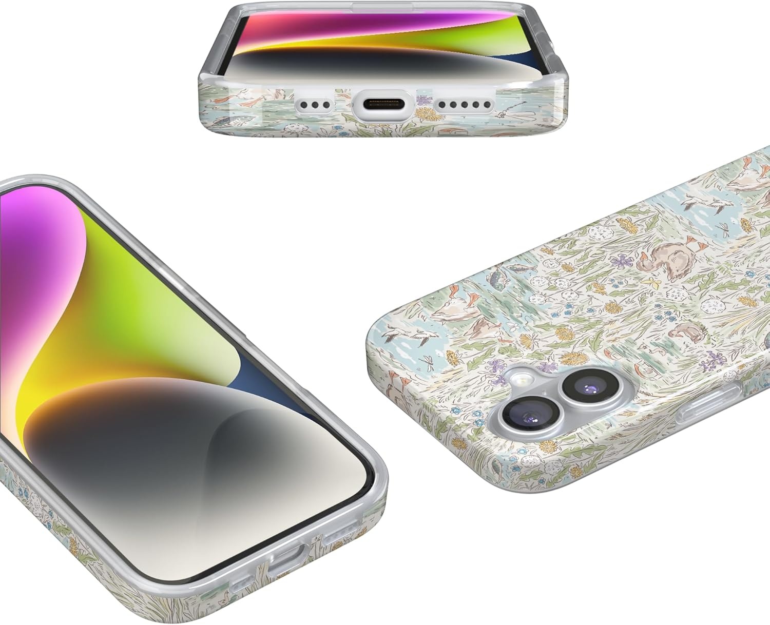 image:imageCasely iPhone 17 Case The Waddle Path Duck Pond Compatible with MagSafe Classic Ultra Thin Design