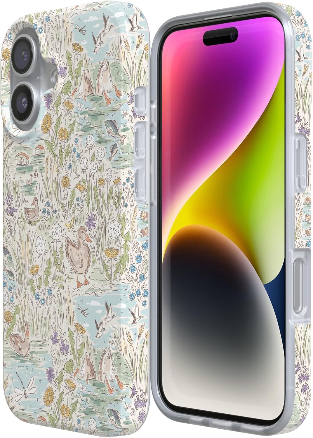 image:imageCasely iPhone 17 Case The Waddle Path Duck Pond Compatible with MagSafe Classic Ultra Thin Design
