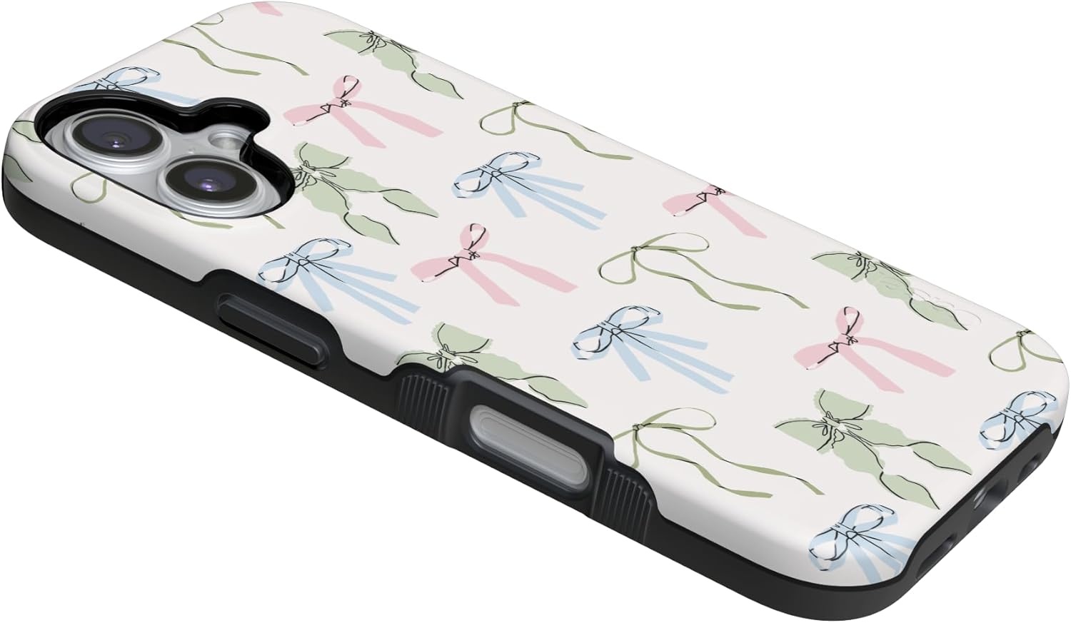 image:imageCasely iPhone 17 Case Whimsy Girlie Pastel Bows Bold Protective Design Compatible with MagSafe