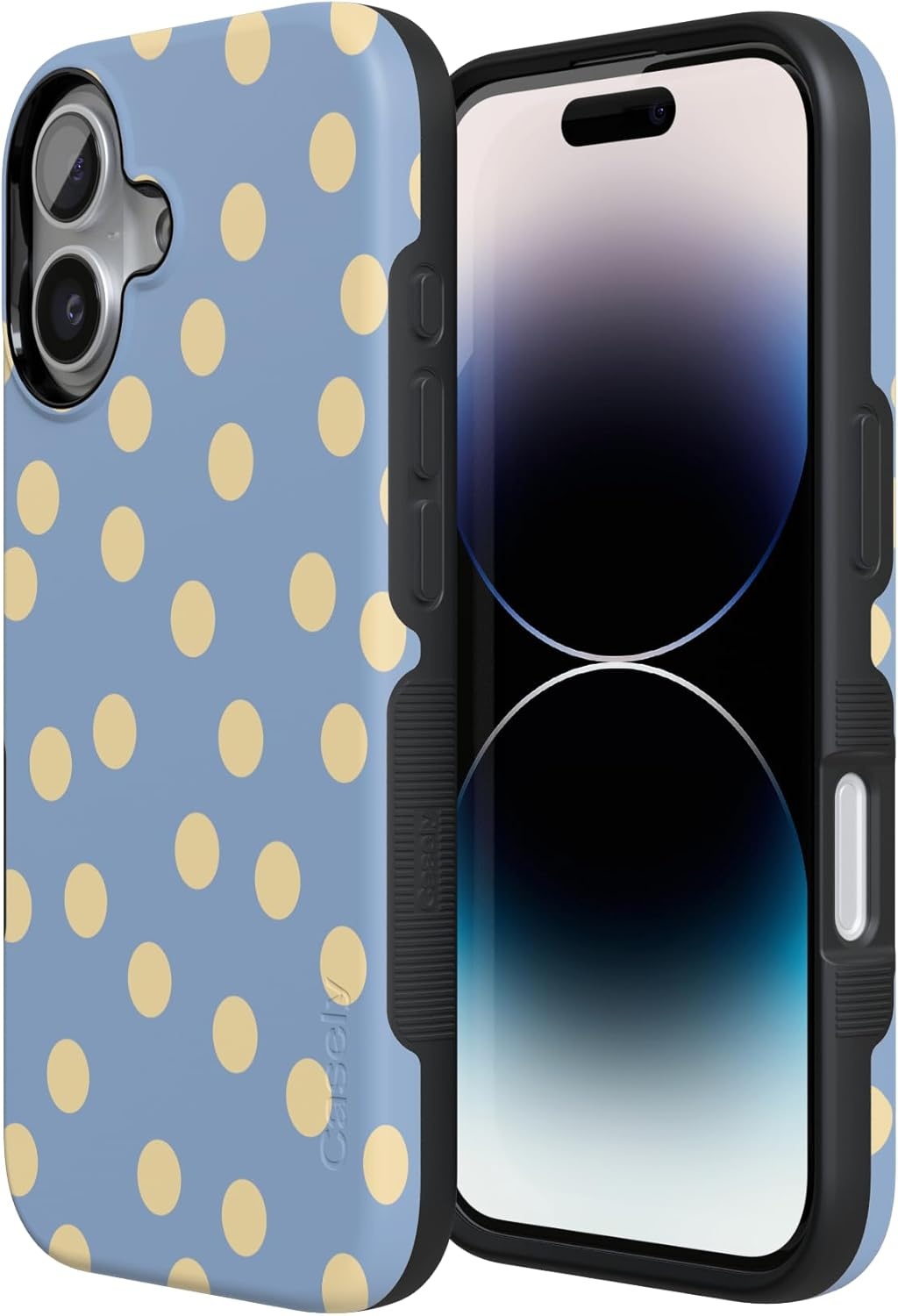 image:imageCasely iPhone 17 Case in the Spotlight Pastel Polka Dot Bold Protective Design Compatible with MagSafe