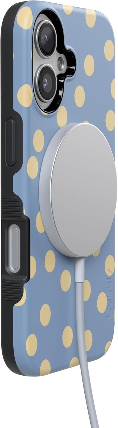 image:imageCasely iPhone 17 Case in the Spotlight Pastel Polka Dot Bold Protective Design Compatible with MagSafe