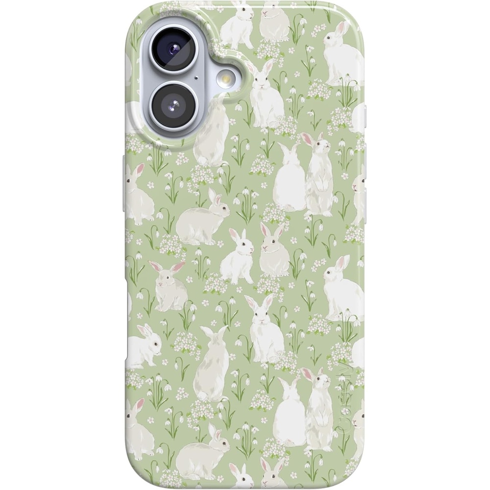 image:imageCasely iPhone 17 Case Hop to it Green Bunny Compatible with MagSafe Classic Ultra Thin Design