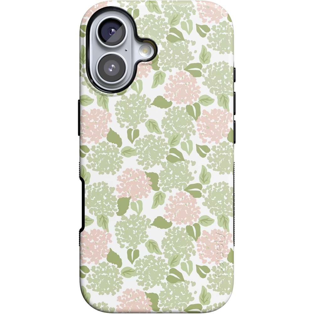 image:imageCasely iPhone 17 Case Hydrangea Haze Floral Garden Bold Protective Design Compatible with MagSafe