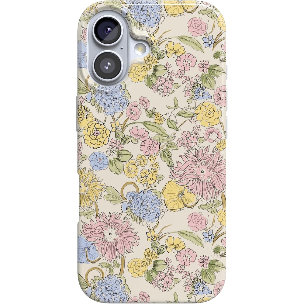 image:imageCasely iPhone 17 Case Prairie Blooms Pastel Floral Compatible with MagSafe Classic Ultra Thin Design