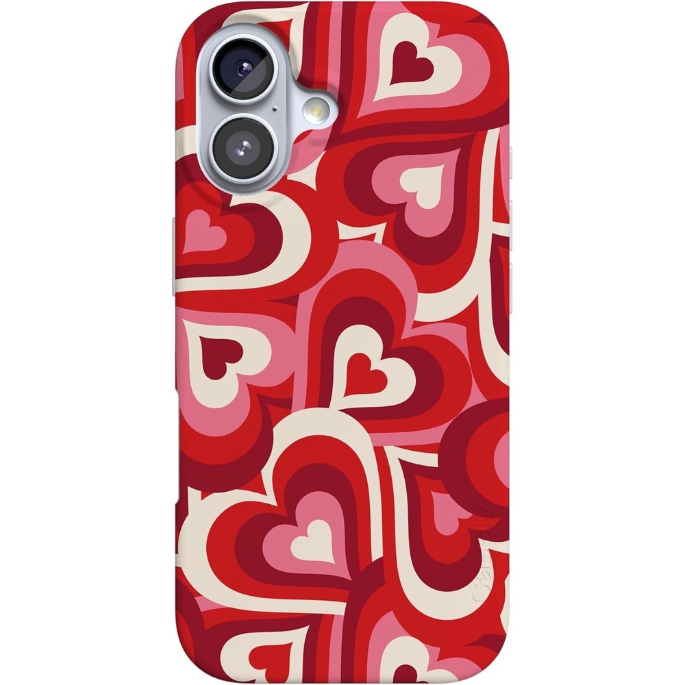 image:imageCasely iPhone 17 Case Scribble Me that Crayola Rainbow Pencil Compatible with MagSafe Classic Ultra Thin DesignLove Song Remix Ombre Hearts