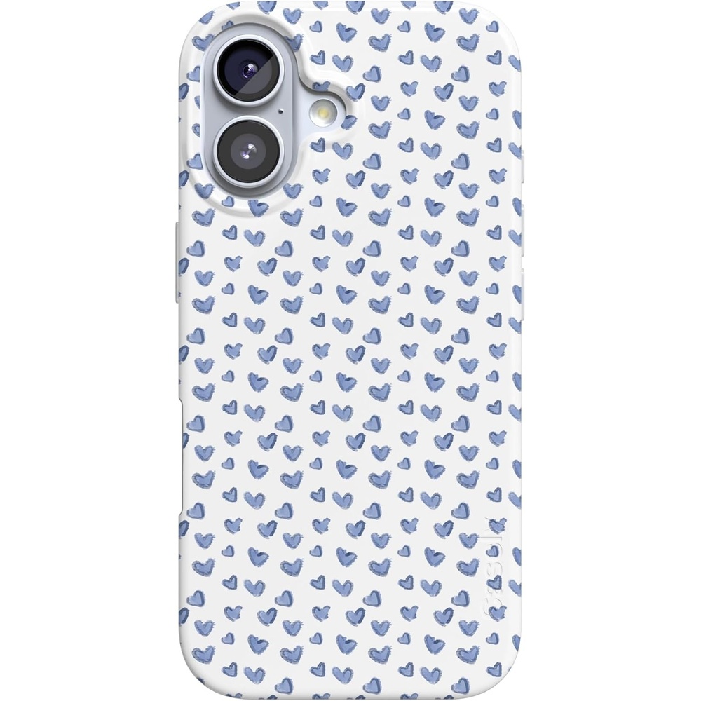 image:imageCasely iPhone 17 Case  Scribble Me that  Crayola Rainbow Pencil  Compatible with MagSafe  Classic Ultra Thin DesignLovebug  Blue Hearts