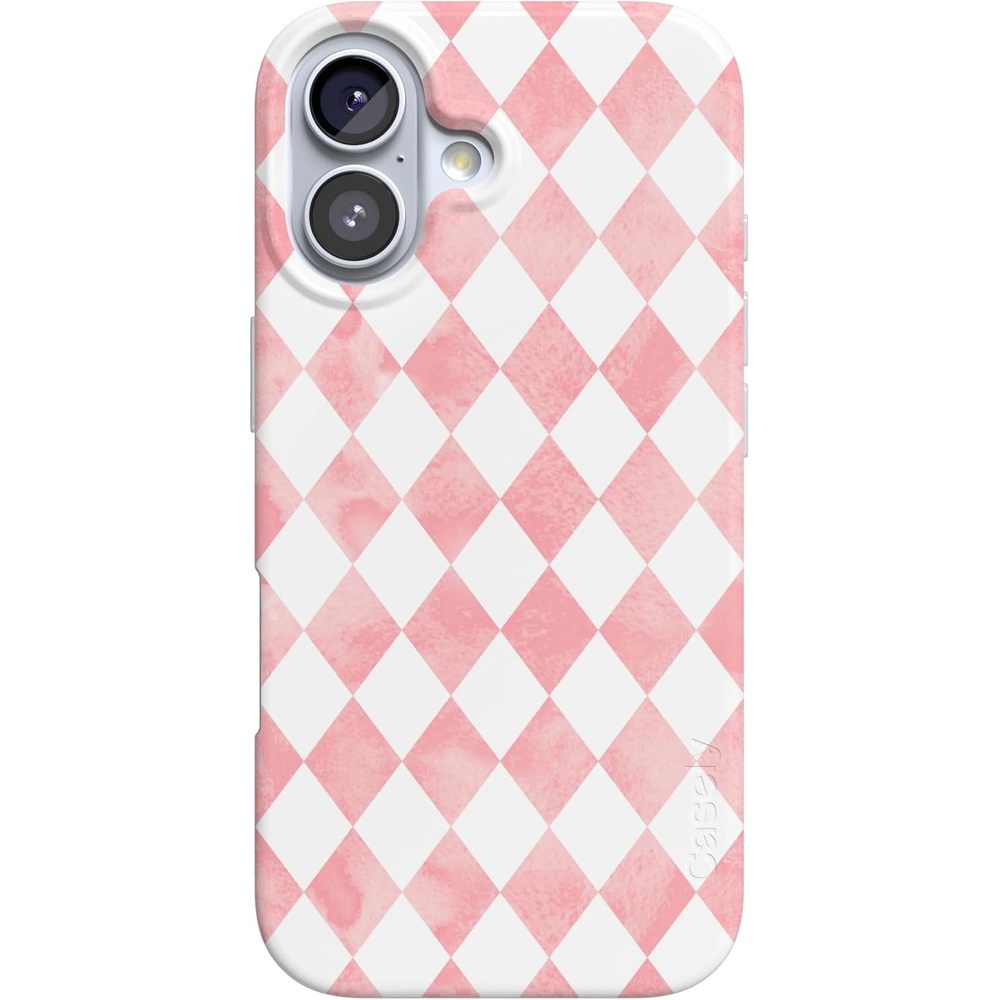 image:imageCasely iPhone 17 Case  Scribble Me that  Crayola Rainbow Pencil  Compatible with MagSafe  Classic Ultra Thin DesignQueen of Diamonds  Pink Watercolor