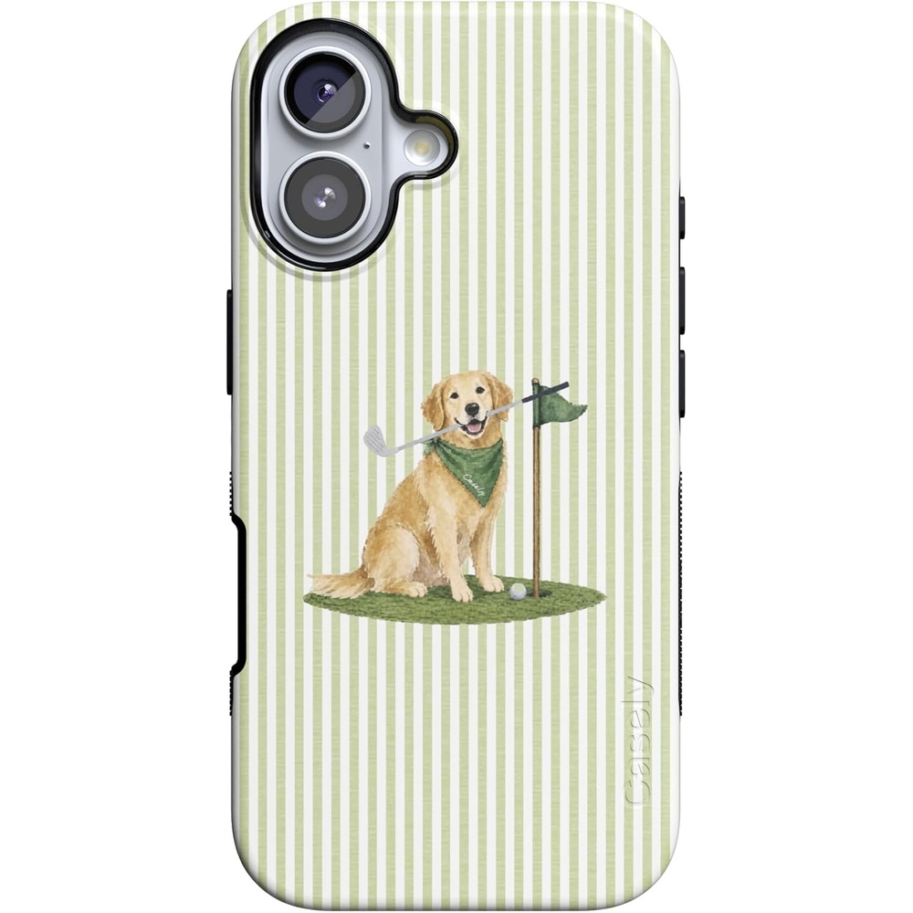 image:imageCasely iPhone 17 Case Starfish Wishes Coral Pink Shimmer Bold Protective Design MagSafe Compatible DesignClubhouse Golden on the Green