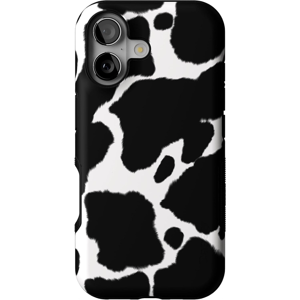 image:imageCasely iPhone 17 Case Starfish Wishes Coral Pink Shimmer Bold Protective Design MagSafe Compatible DesignCurrent MOOd Cow Print