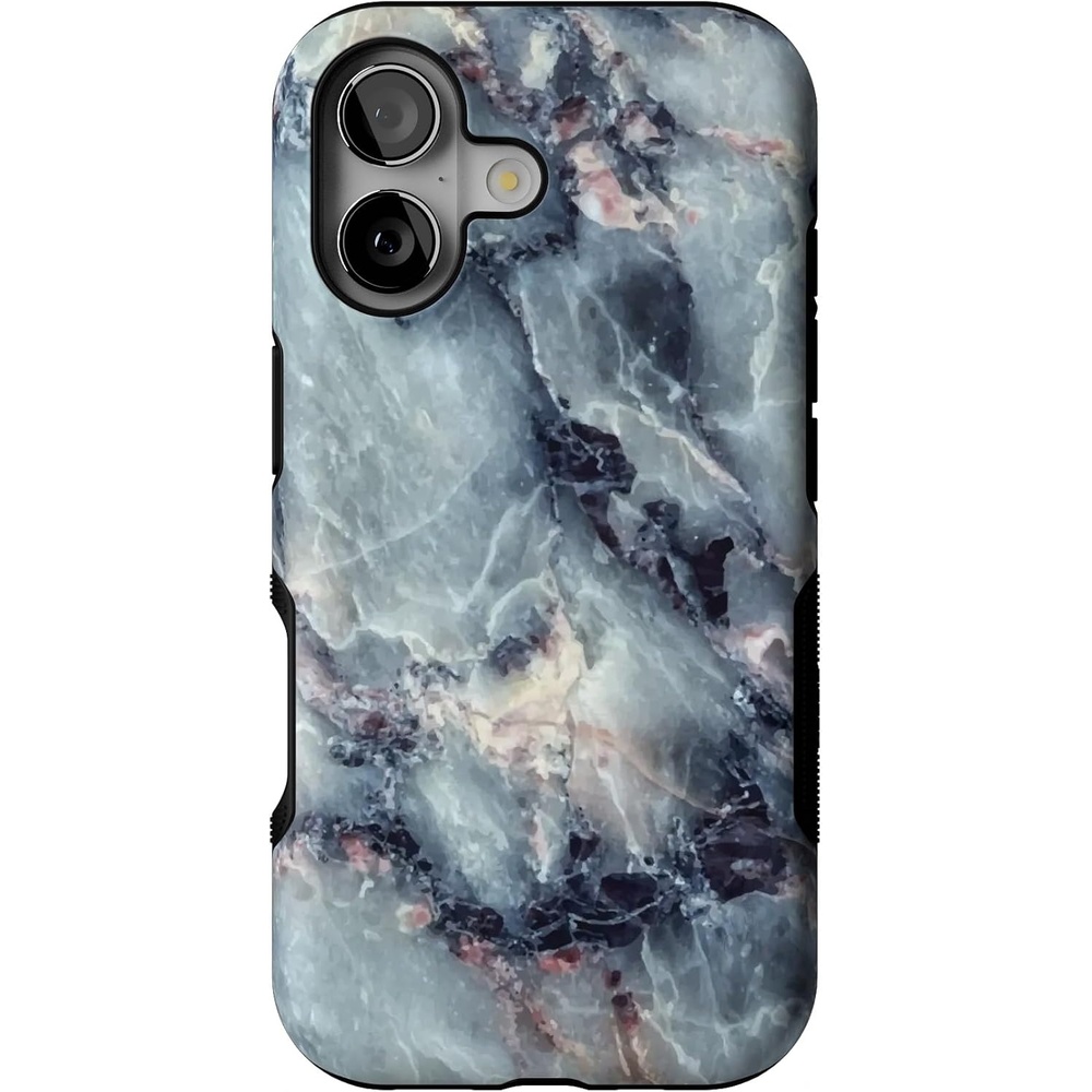 image:imageCasely iPhone 17 Case Starfish Wishes Coral Pink Shimmer Bold Protective Design MagSafe Compatible DesignDeep Sea Blue Marble