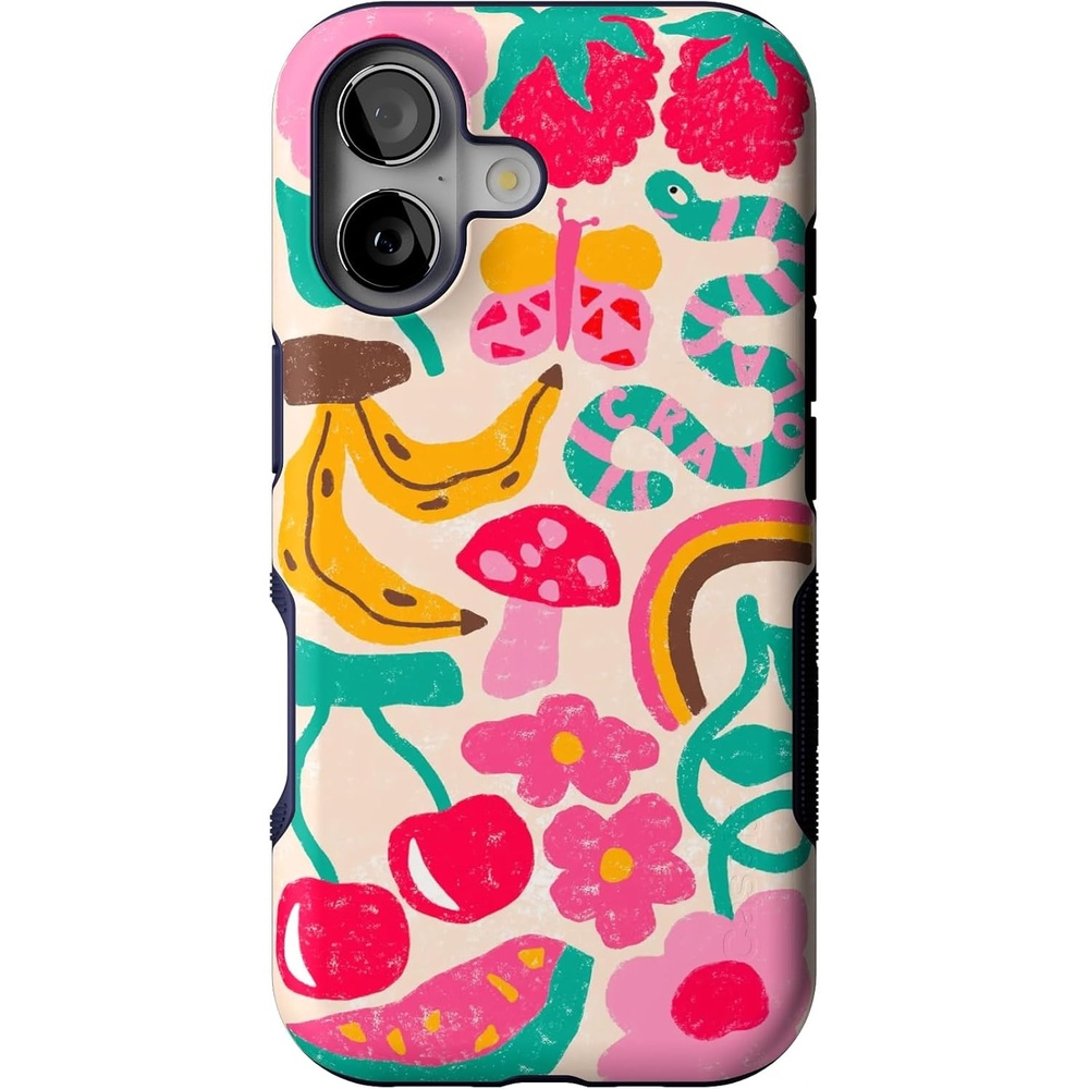 image:imageCasely iPhone 17 Case Starfish Wishes Coral Pink Shimmer Bold Protective Design MagSafe Compatible DesignDoodle Bug Crayola Crayon