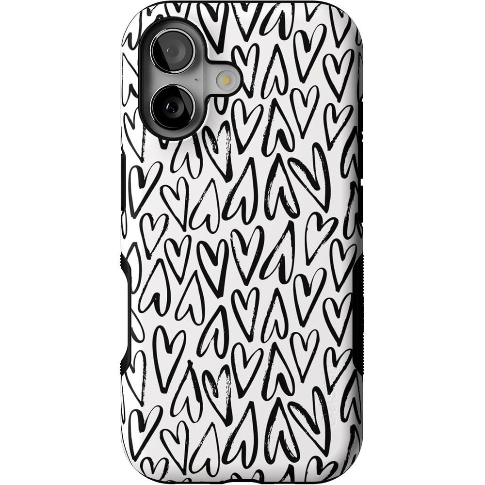 image:imageCasely iPhone 17 Case Starfish Wishes Coral Pink Shimmer Bold Protective Design MagSafe Compatible DesignHeart Throb Endless Hearts