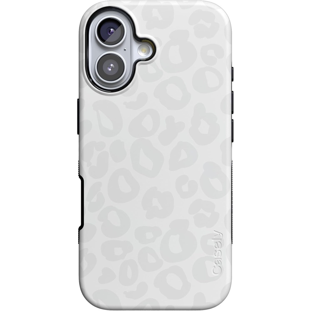 image:imageCasely iPhone 17 Case Starfish Wishes Coral Pink Shimmer Bold Protective Design MagSafe Compatible DesignInto the Wild White Snow Leopard