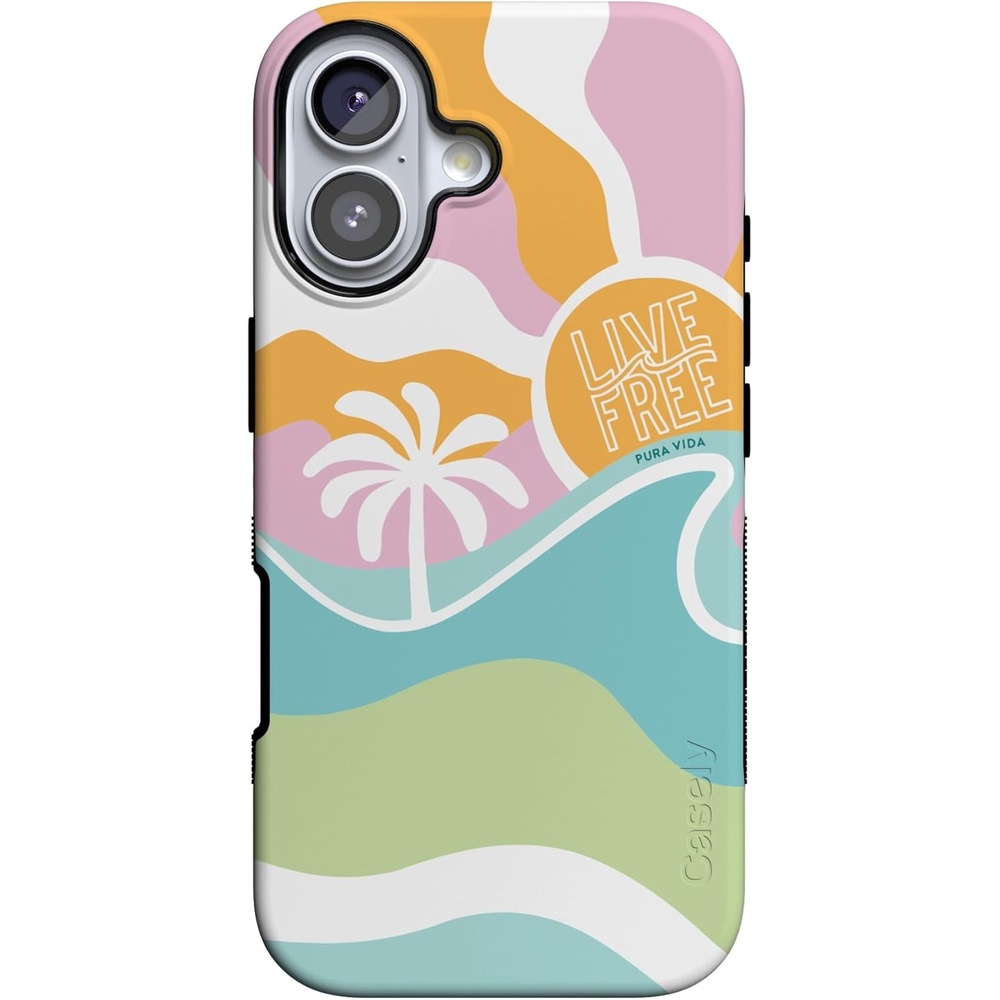 image:imageCasely iPhone 17 Case Starfish Wishes Coral Pink Shimmer Bold Protective Design MagSafe Compatible DesignPura Vida Tropical Dreams