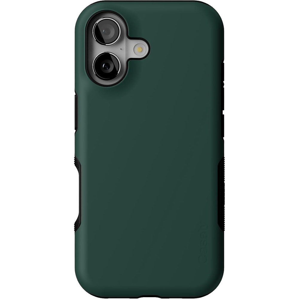 image:imageCasely iPhone 17 Case Starfish Wishes Coral Pink Shimmer Bold Protective Design MagSafe Compatible DesignThe Boyfriend Collection Forest Green
