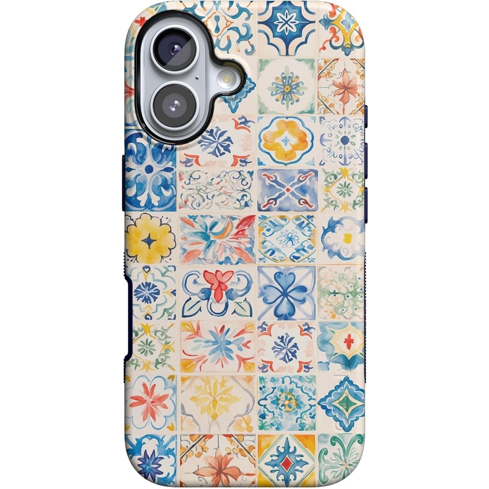 image:imageCasely iPhone 17 Case Starfish Wishes Coral Pink Shimmer Bold Protective Design MagSafe Compatible DesignTuscan Tiles Dolce Vita