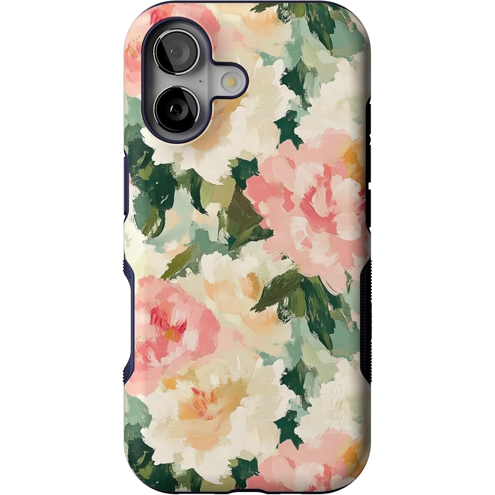 image:imageCasely iPhone 17 Case The Garden Room Painted Petals Bold Protective Design Compatible with MagSafe